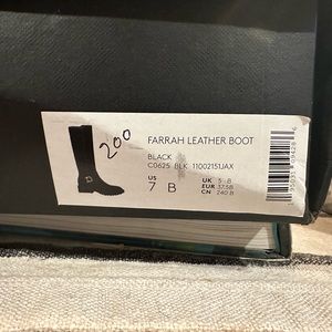 COACH FARRAH LEATHER BOOT - BLACK - 7